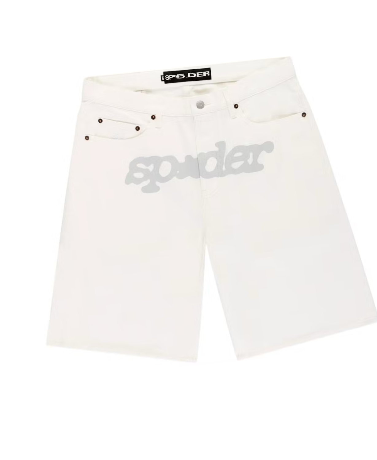 Sp5der V3 Logo Denim Shorts