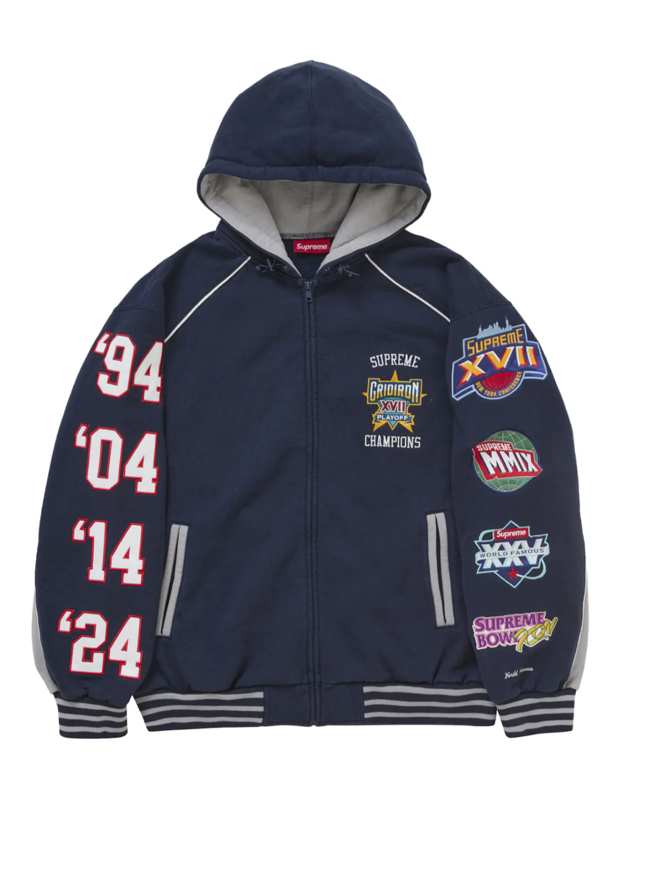Supreme Playoff Hoodie Navy