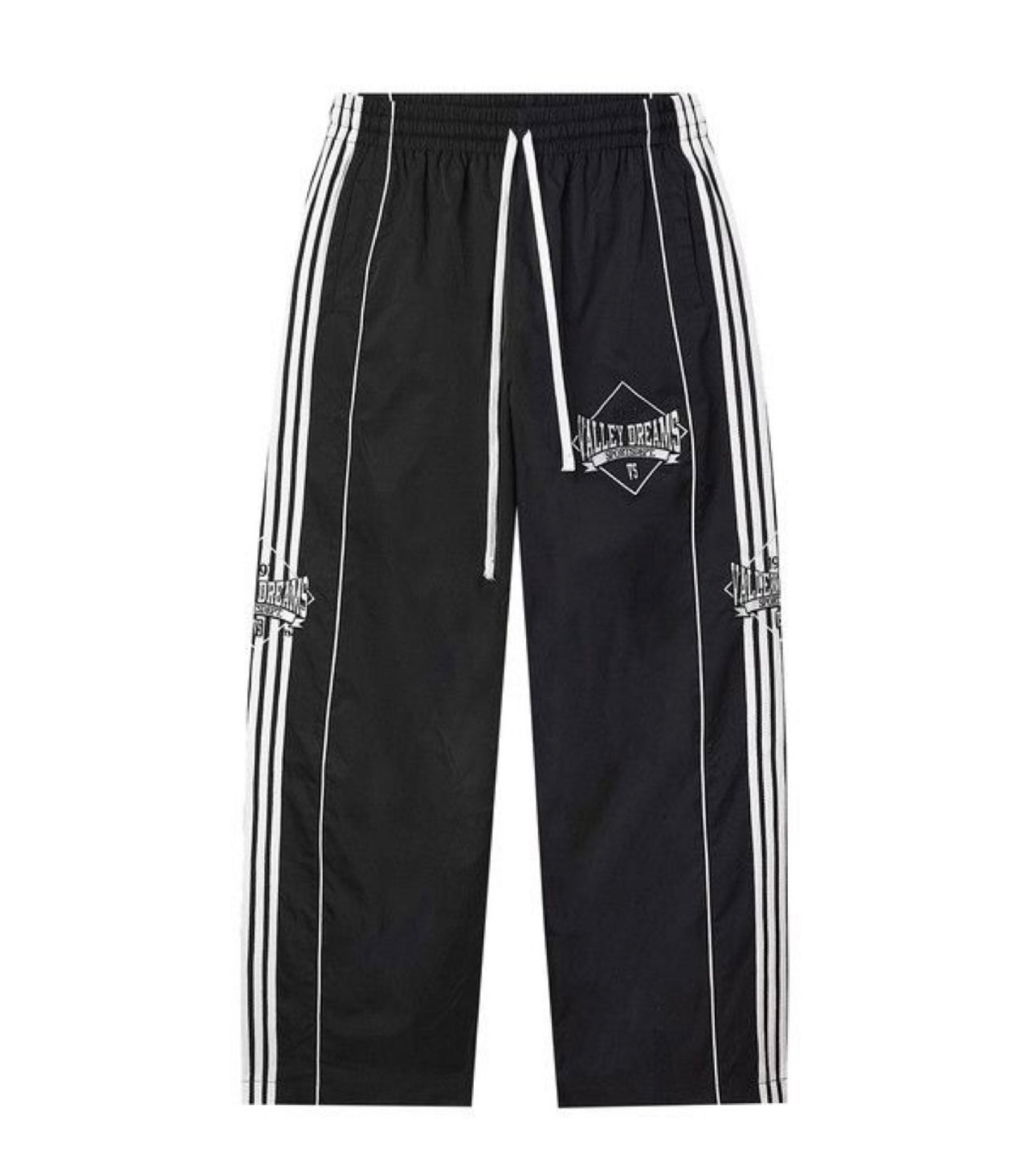 Valley Track Stripe Pants Blk/Wht
