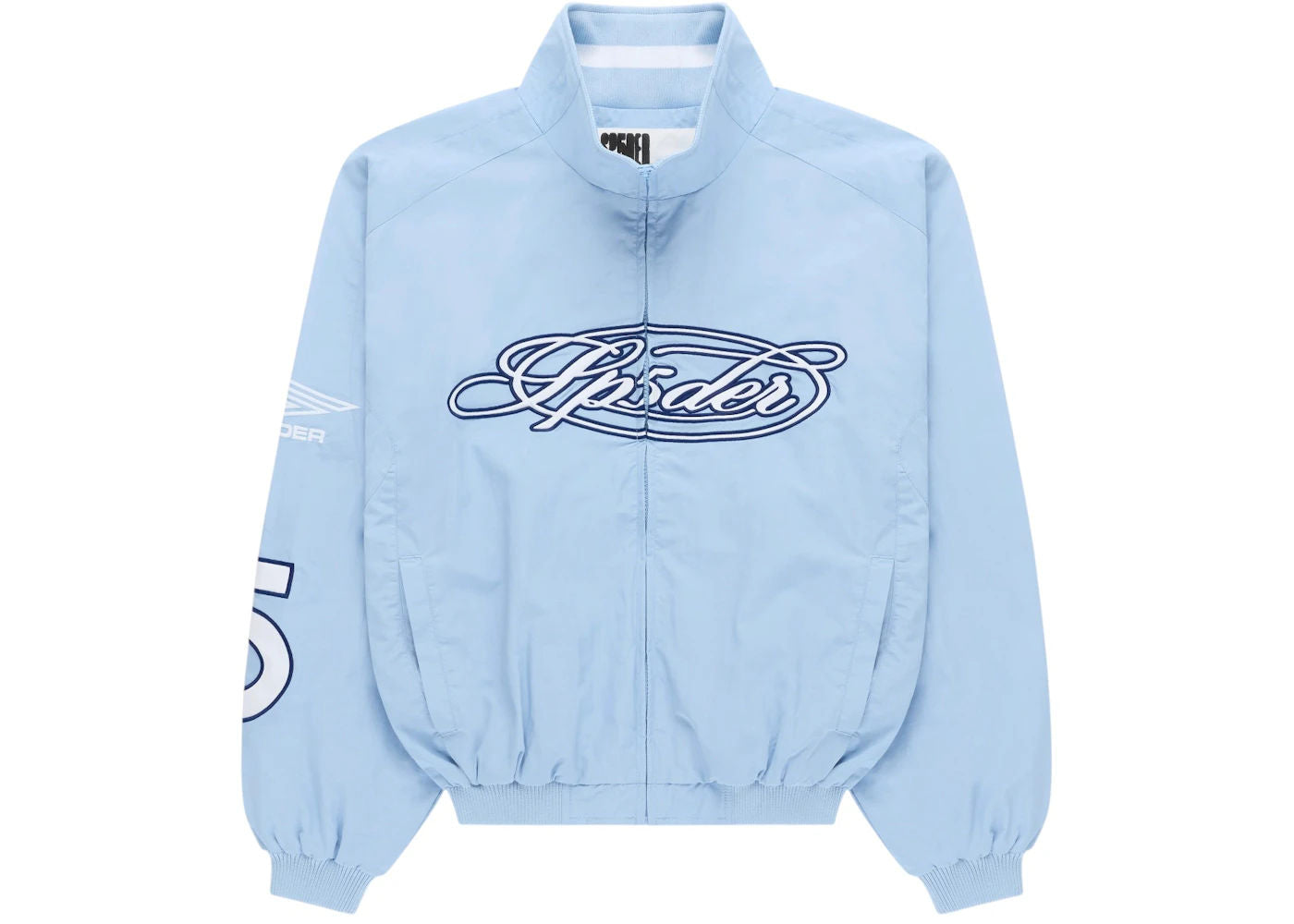 Sp5der Script Warm Up Jacket Rock Blue