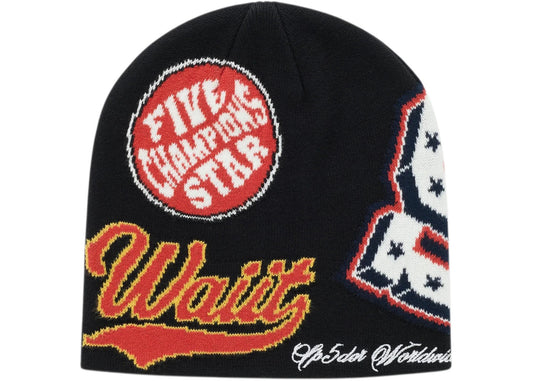 Sp5der District V Skully Beanie Black