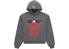 Sp5der Splat Punk Hoodie Slate