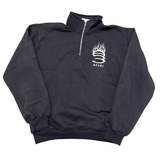 Av3ri Quarter -Zip Black