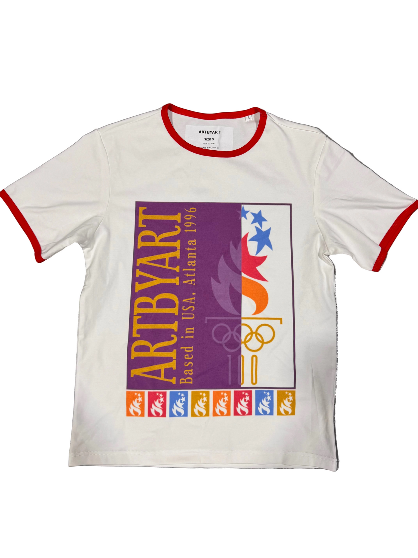 ArtByArt 96 Olympics Ringer Tee