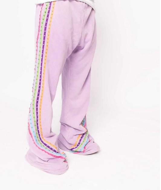 Thnks Lavender Gemstone Sweatpants
