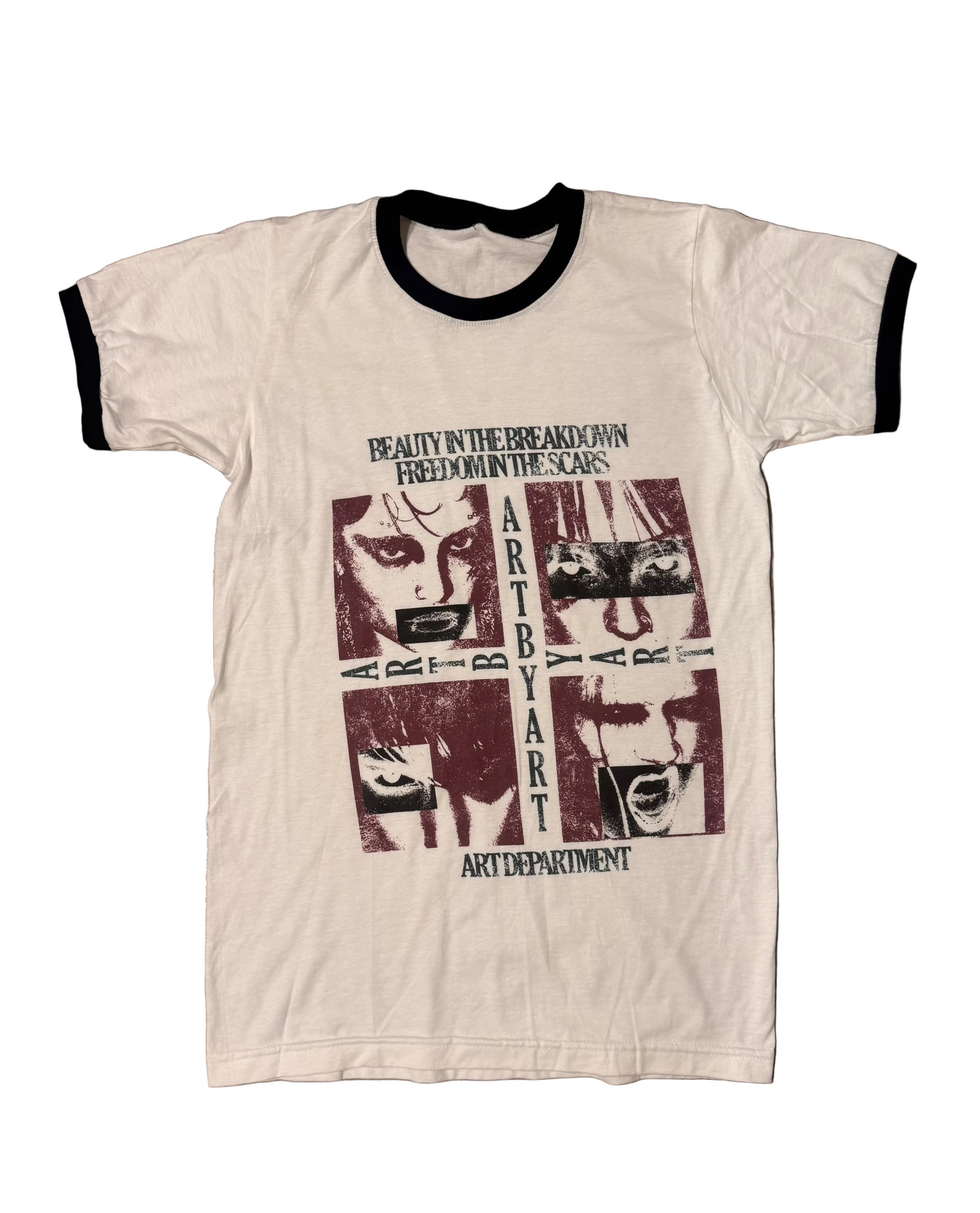 Unreleased ArtByArt “Freedom Scars “ Ringer Tee
