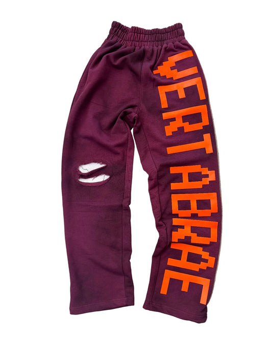Vertabrae Sweatpants Burgundy