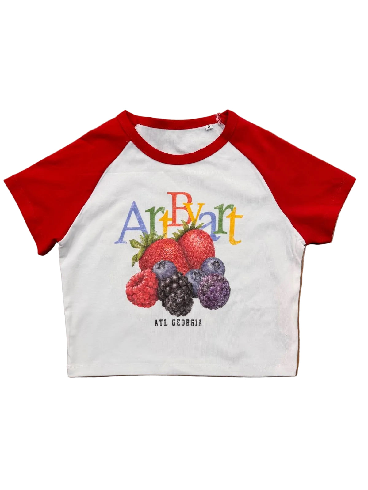 ArtByArt Wmns Berries Crop Tee